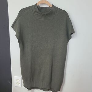 Olive Green Knit Sweater Vest